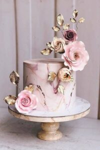 Unveil Elegance Events_ Single tier wedding cakes